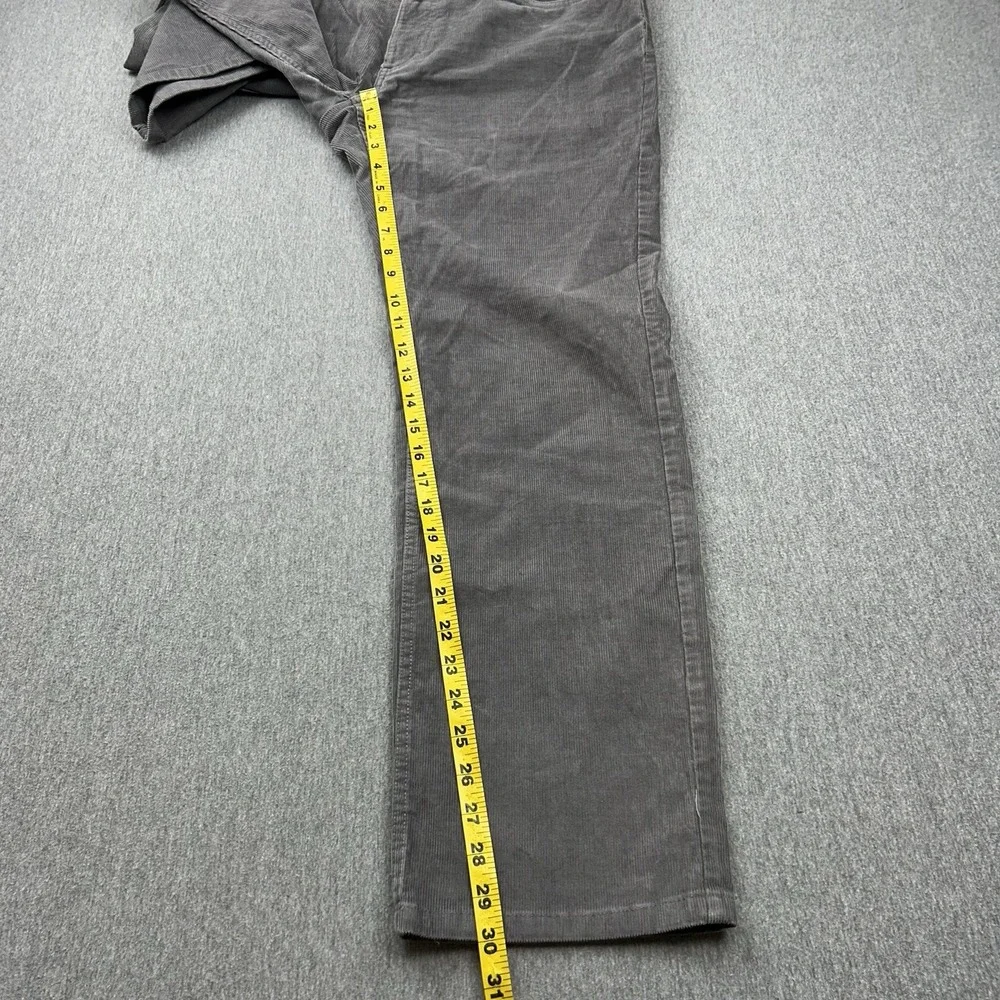 Brooks Brothers Pants Mens 36X30 Gray Corduroy Cotton Flat Front‎